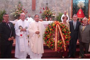 Misa en honor a la Virgen del Pilar. Misa en honor a la Virgen del Pilar.