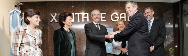 El presidente Touriño, durante la inauguración el pasado año de la Delegación de la Xunta en Argentina. El presidente Touriño, durante la inauguración el pasado año de la Delegación de la Xunta en Argentina.