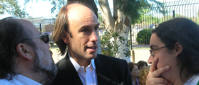 El gaiteiro Carlos Núñez también asistió a la fiesta.