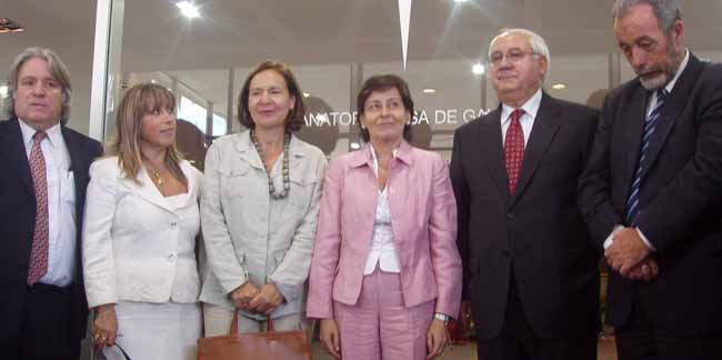 Rubio Vidal posa en el hall de Casa Galicia.