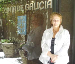 Porteiro, a la puerta de la delegación. Porteiro, a la puerta de la delegación.