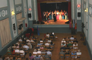 Vista general de la representación de la gala de la zarzuela. Vista general de la representación de la gala de la zarzuela.