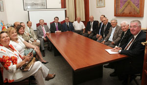 Un momento de la reunión con la Federación. Un momento de la reunión con la Federación.