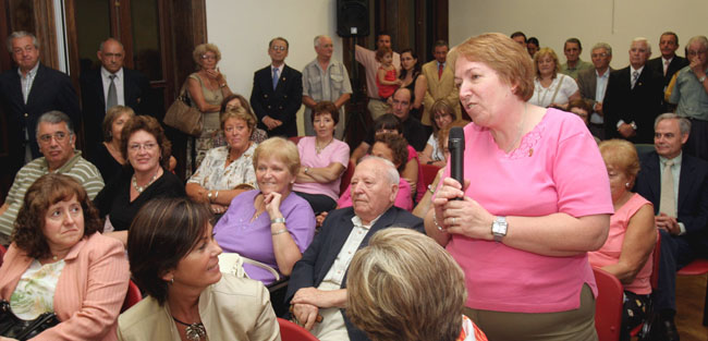 A lo largo del acto, hubo numerosas muestras de agradecimiento. 