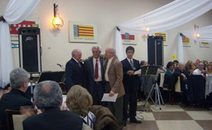  El ex presidente de la entidad Jaime Mateo recibió un diploma.