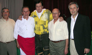  De izda. a dcha., Mario Kotani, Juan José Ibáñez, Eloy Pousa, Daniel Menchón y Carlos Santos Valle.