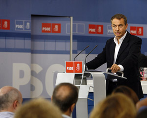  Rodríguez Zapatero, durante su discurso en el Comité Federal del PSOE.