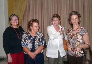 Estela Pico de Arán, Emilia Grillé de Rodríguez, Lali Paituvi de Oti, e Isabel Gómez de Tacón, parte de las integrantes del Comité de Damas.