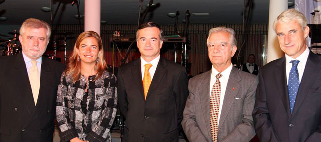 Víctor Fagilde, Victoria Cristóbal, Juan Ignacio Maiza, Elías Vila y Alejandro Halffter.