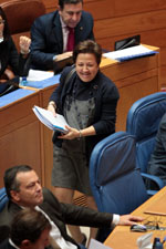 Farjas, en el Parlamento. Farjas, en el Parlamento.