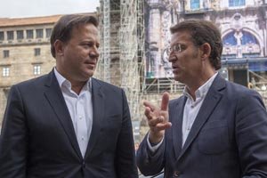 PAZO DE RAXOI
12,50 h.- O presidente da Xunta, Alberto Núñez Feijóo, recibirá o presidente de Panamá, Juan Carlos Varela Rodríguez.
foto xoán crespo
06/09/14
