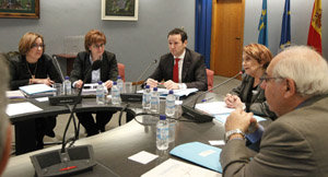 Guillermo Martínez presidió el pleno del Consejo de Comunidades Asturianas.