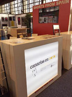 Vista del estand de Canarias en Corto, en Clermont Ferrand.