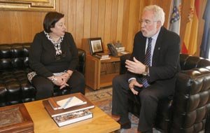Miguel Santaelices recibió a María del Huerto Arcaus.