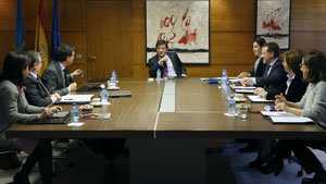 Un momento de la reunión del Consejo de Gobierno. 