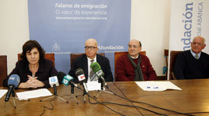 Un momento de la intervención de Sabela Couceiro, durante la presentación. 