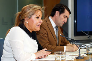 Rueda de prensa posterior al Consejo de Gobierno en el que se aprobaron las ayudas.