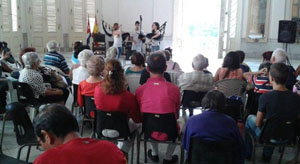 Una de las actuaciones que tuvo lugar en la celebración del Día de la Mujer.