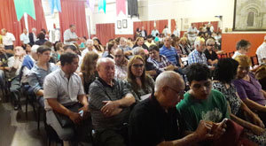 Panorámica de los representantes de los centros que estuvieron presentes. 