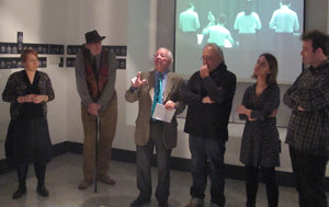 Un momento de la inauguración de la exposición. 