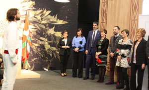 Arantxa Tapia presidió la inauguración de estand del País Vasco en Berlín. 