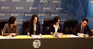 Asier Vallejo, durante la presentación del congreso internacional.