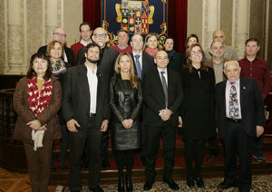 Un momento de la visita de la delegación argentina a la Diputación de Palencia.