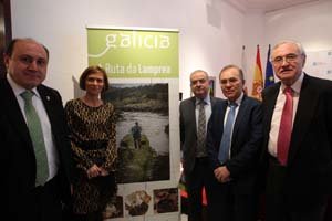 La Directora de Turismo de Galicia, durante la presentación de la Ruta de la Lamprea.