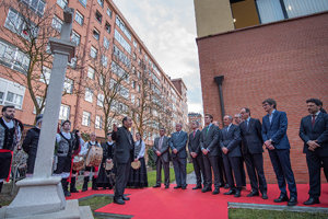 Un momento de la inauguración del &#39;cruceiro&#39;.