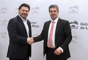 Antonio Rodríguez Miranda y Giorgio Darío Cerina, durante su encuentro.