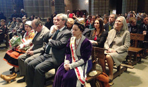 Rafael de la Sierra, durante el aniversario de la Casa de Cantabria en Navarra.