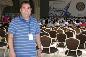 José Sotelo López, durante la celebracion del XI Pleno del Consello. 
