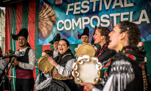 Una de las actuaciones en el Festival Compostela. 