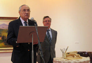 José Ramón Ónega, presentando el espectáculo.