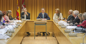 José Manuel Herrero recibió a los participantes en el programa Siente Castilla y León.
