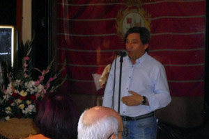 Juan Andrés Blanco, durante su intervención en el acto inaugural.