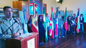 Marcelo Gómez, en un momento de su intervención.