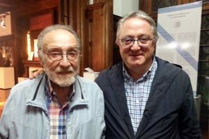 Francisco Lores Mascato recibe al diputado gallego Ricardo García Mira.