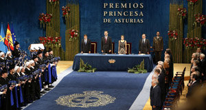 Un momento de la ceremonia de entrega de los Premios Princesa de Asturias.