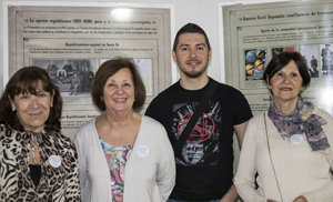 El equipo de investigación histórica explicó la exposición.