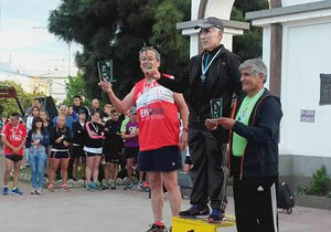Herner quedó de segundo en la carrera.