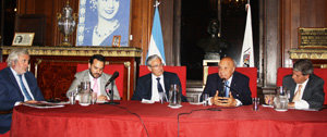 De izda. a dcha.: Julio Conte, Santos Gastón Juan, Jaime Rodríguez Arana, Juan Carlos Cassagne y Gabriel Astarloa.