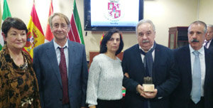 Rosa Giménez, José Sanz y su esposa, Ismael Yebra y José Luis Bermúdez.