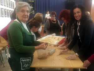 Un momento del curso de cocina.