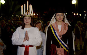 Sofía Jonson y Miriam Ramos, durante la celebración de la ceremonia.