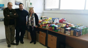 ASER recogio más de 500 kilos de comida y productos de higiene.