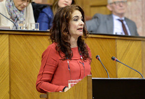 María Jesús Montero, en un momento de su intervención.