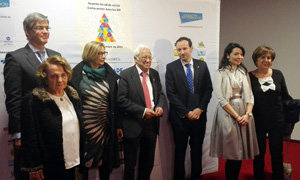 Las autoridades presentes en el acto.
