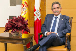 Miguel Ángel Revilla, durante el mensaje de Navidad.