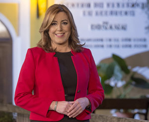 Susana Díaz ofreció el mensaje de fin de año desde Doñana.